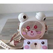 Resim froyalife Sevimli Ayıcıklar Figürlü Kafadar Ayıcıklar Çizgifilm Karakterli Çocuk Okul Askılı Suluk Matara 