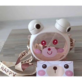 Resim froyalife Sevimli Ayıcıklar Figürlü Kafadar Ayıcıklar Çizgifilm Karakterli Çocuk Okul Askılı Suluk Matara 