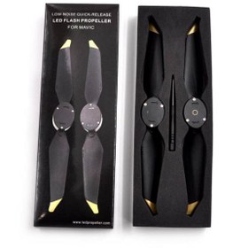 Resim Profisher Djı Mavic Pro Led Flaş Işıklı Düşük Gürültülü Gece Uçuş Pervanesi 