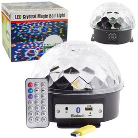 Resim Powermaster Usb Bluetooth Destekli Kumandalı Hoparlörlü Yarım Dünya Disko Topu Renkli Tavan Aydınlatma Siyah 