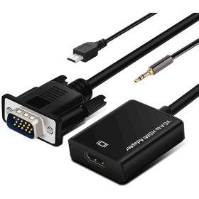 Resim Vga Input(Giriş) & Hdmı Output (Çıkış) 1080P Hd Video Converter Micro Usb Power Güç Girişli 