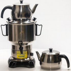 Resim Armağan 4.5 Litre Çay Semaveri & Çay Makinesi Elektrikli Semaver - ÇELİK KAPAK 
