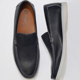 Resim Bueno Shoes Lacivert Flotter Deri Erkek Loafer 05ms102 