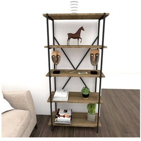 Resim Emkawood Emkawood Lions Metal Kitaplık 5 Raflı 