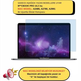 Resim McStorey Macbook Pro Ekran Koruyucu 16.2 inç M1-M3 A2485 A2780 A2991 ile Uyumlu Anti Blue Ray 