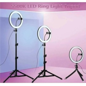 Resim Renksan Youtuber Kuaför Makyaj Çekim Ring Fill Light Işık 2 M Stand 