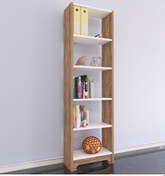 Resim Nur Mobilya Tuana Kitaplık Atlantikçam Beyaz 