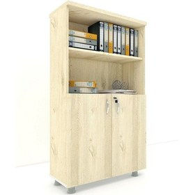 Resim Modüler Dünyası Kapaklı Kitaplık Dosya Dolabı Meşe - 80X38X153 (307768510) Meşe 