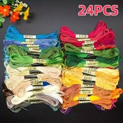 Resim 24 Demet Yüksek Kalite Karışık Renkli Nakış İpliği, Çapraz Dikiş İpi, 8.0 Metre 6 İplikli El Sanatı İçin DIY Nakış Seti 