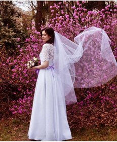 Resim bbays new trend 1MT DUVAK ÇİFT KAT Gelin Gelinlik Için, Nikah, Duvağı,tül, Kırık Beyaz TOKALI 