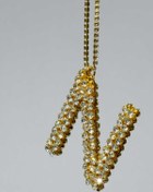 Resim TASARIM ARABAM ATİKE ELİF AKIN Gold 7 Cm ''n'' Harf Dikiz Süsü 