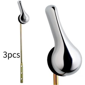 Resim Sunshine022 3 Adet Ön Monte Evrensel Krom Tuvalet Kolu Rezerv Parça 