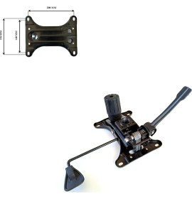 Resim Depolife Ofis Büro Çalışma Koltuğu Için Çift Kol Metal Şase Tilt Mekanizma (15X20CM) Yedek Parça 