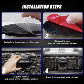 Resim Gümüş Dış Aksesuarlar Oval Ön Izgara Amblem Alüminyum Logo 