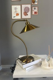 Resim Bamyum Eskitme Renk Masa Lambası Dekoratif Abajur Çocuk Odası Başucu Lambası Okuma Lambası 