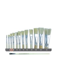 Resim Fanart Sert Kıl Yassı Fırça 258 No:6 Uzun Sap - 1 Adet 