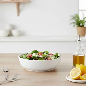 Resim Külsan 11725.CW - Tilda 2'li Krem Beyaz Kase Seti 25 Cm, Thermoset Melamin 