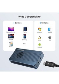 Resim Acasis Tbu405pro M1 Thunderbolt 4 40gbps, Intel Jhl7440 Chipset, Max. 8tb M.2 Nvme 2280 Uyumlu, Uplink Desteği, Fanlı, On/off Fan Butonu, Vidasız Montaj, Alüminyum Type-c Disk Kutusu Tbu405-prom1 