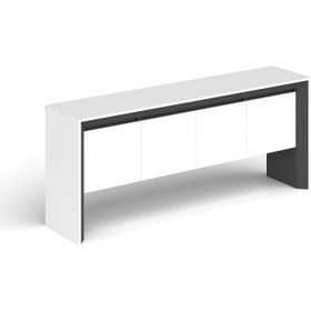 Resim Pierro Ofis Nepal Personel Ofis Takımı - 140cm / Beyaz - Füme 