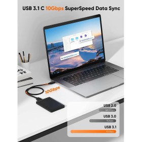 Resim Cablecretion Typ-C To Micro-B Gen2 10GBPSHARD Disk Kablosu 0,3metre 