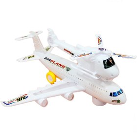 Resim Can Oyuncak Air Plane Pilli Işıklı Sesli Çarp-Dön Uçak ve Helikopter 