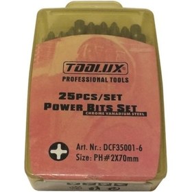 Resim Bits Uç Seti 25 Parça Ph-2.70 Dcf35001-6 Dbk 