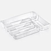 Resim Dünya Plastik Plastik 33.6x27x4.8 cm 5 Bölmeli Çekmece İçi Kaşıklık Şeffaf 