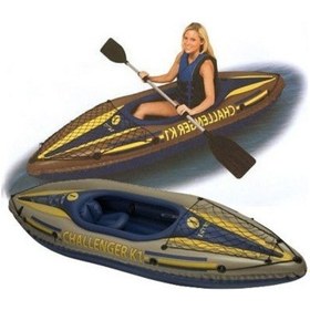 Resim Intex 68305 Challenger K1 Kano Set (27476) Çok Renkli 