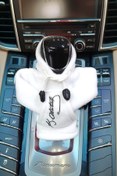 Resim KYLE XM Beyaz Imzalı Polar Vites Kıyafeti Araç Aksesuarı Hoodie Kapşonlu Vites Poları Sweatshirt 