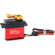 Resim Folinda 35kg 180 Derece Metal Dişli Dijital Servo, Metal Servo Kolu Ve Aksesuarlar İçeren 1 Adet Ttz0041 Kırmızı 