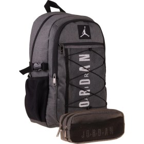 Resim Jordan Air New York Grey Gri Ikili Sırt Çantası ve Kalemlik Seti - Erkek Çocuk - SETJA-Q3164C 