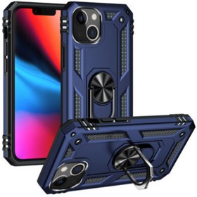 Resim LoopCase Iphone 13 Mini Kılıf Kamera Lens Korumalı Yüzüklü Mıknatıslı Standlı Zırh Lüx Kapak 