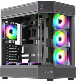 Resim ZOKO TANK SİYAH 7X12 KUMANDALI ARGB FANLI OYUNCU KASASI 