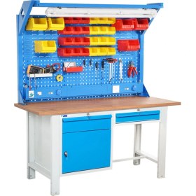 Resim Star Çelik Atölye Çalışma Tezgahı (1600 x 720 x 830-930/1844 mm) 