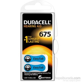 Resim Duracell Activair 675 Kulaklık Pili 6 lı Paket 