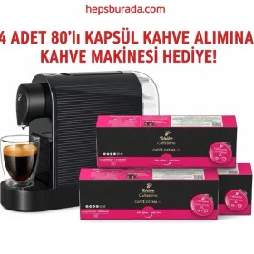 Resim Tchibo Cafissimo Pure Plus Siyah + 320 Kapsül 