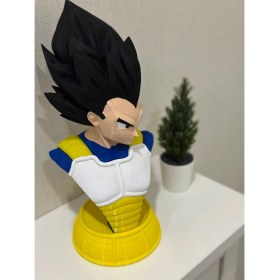 Resim KemX3D Dragon Ball Z Vegeta Büst Ve Kulaklık Tutucu 