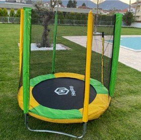 Resim 140 Cm File Korumalı Katlanabilir Fileli Trambolin 