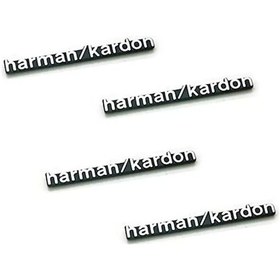 Resim Harman Kardon Hoparlör Amblem Metal Yapışkanlı -1-SET 2-PARÇA 