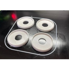 Resim Backforce Sandalye Caster Tekerlekler Kapağı Plastik Aparat 