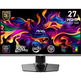 Resim MSI Msı 26.5" Mag 272QP Qd-Oled X50 2560X1440 (Wqhd) 16:9 Flat Qd-Oled 500HZ 0.03MS Freesync Premıum Pro Pıvot Gamıng Monıtor 