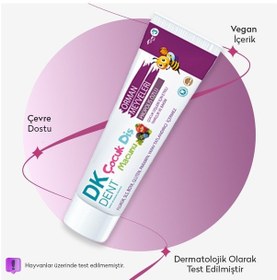 Resim Dkdent Orman Meyveli Florürsüz Çocuk Diş Macunu 50 Ml X 2 Adet Çürük Önleyici 