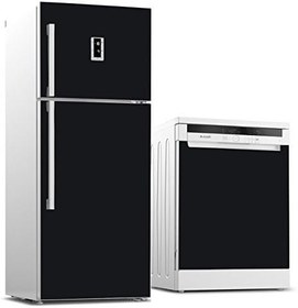 Resim Buzdolabı ve Bulaşık Makinesi Kaplama Sticker 502 Siyah 