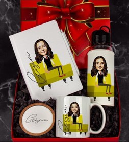 Resim Ejoya Kişiye Özel Karikatür Tasarım Hediye Paketi 96686 