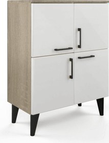 Resim Lego Çok Amaçlı Dolap - Sonoma Meşe - Beyaz 