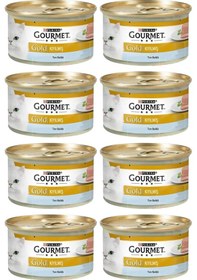Resim Purina Gourmet Gold Kıyılmış Ton Balıklı Yetişkin Kedi Konserve Mama 8 x 85 G 