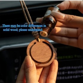 Resim Xuweiwei Ceviz Ahşap Aroma Difüzörü Doğal Ahşap Askılı Saksı Yatak Odası Oturma Odası 