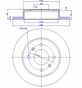 Resim Genel Markalar Arka Fren Aynası Duz Prımera P10 P11 96 02 Almera Iı 00 1.5 258x10x4dl 