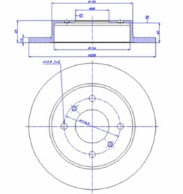 Resim Genel Markalar Arka Fren Aynası Duz Prımera P10 P11 96 02 Almera Iı 00 1.5 258x10x4dl 