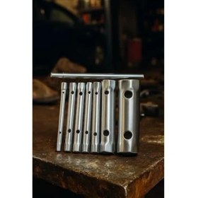 Resim Kovan Anahtar Seti, 6 Parça, Ergonomik El Tutamağı, Dayanıklı Çelik Malzeme, 8-17 mm Arası Kovan Anahtarları, Endüstriyel Kullanıma Uygun, Kompakt, Ekonomik, Onarım Bakım Takım Seti 